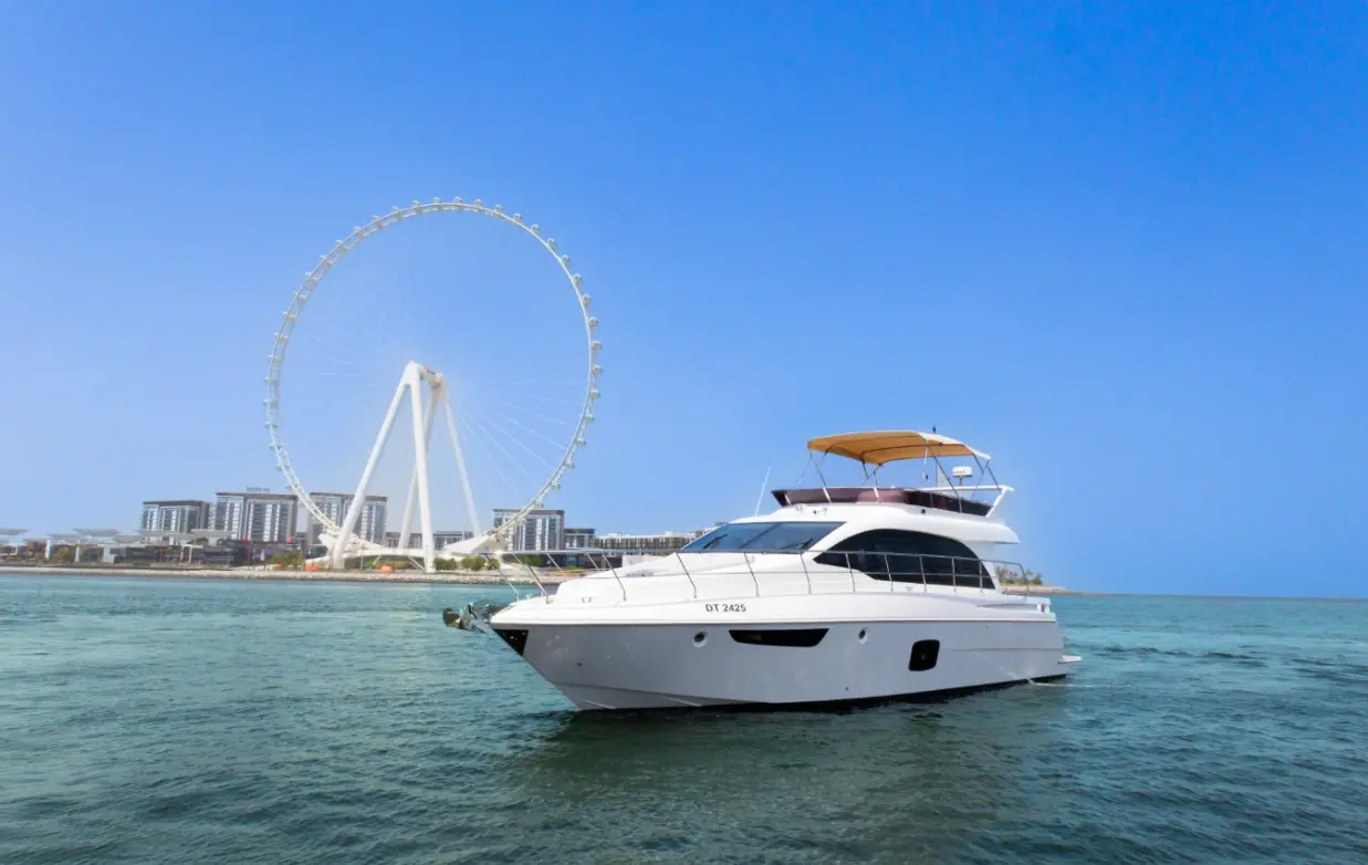 Yacht sailing on the sea