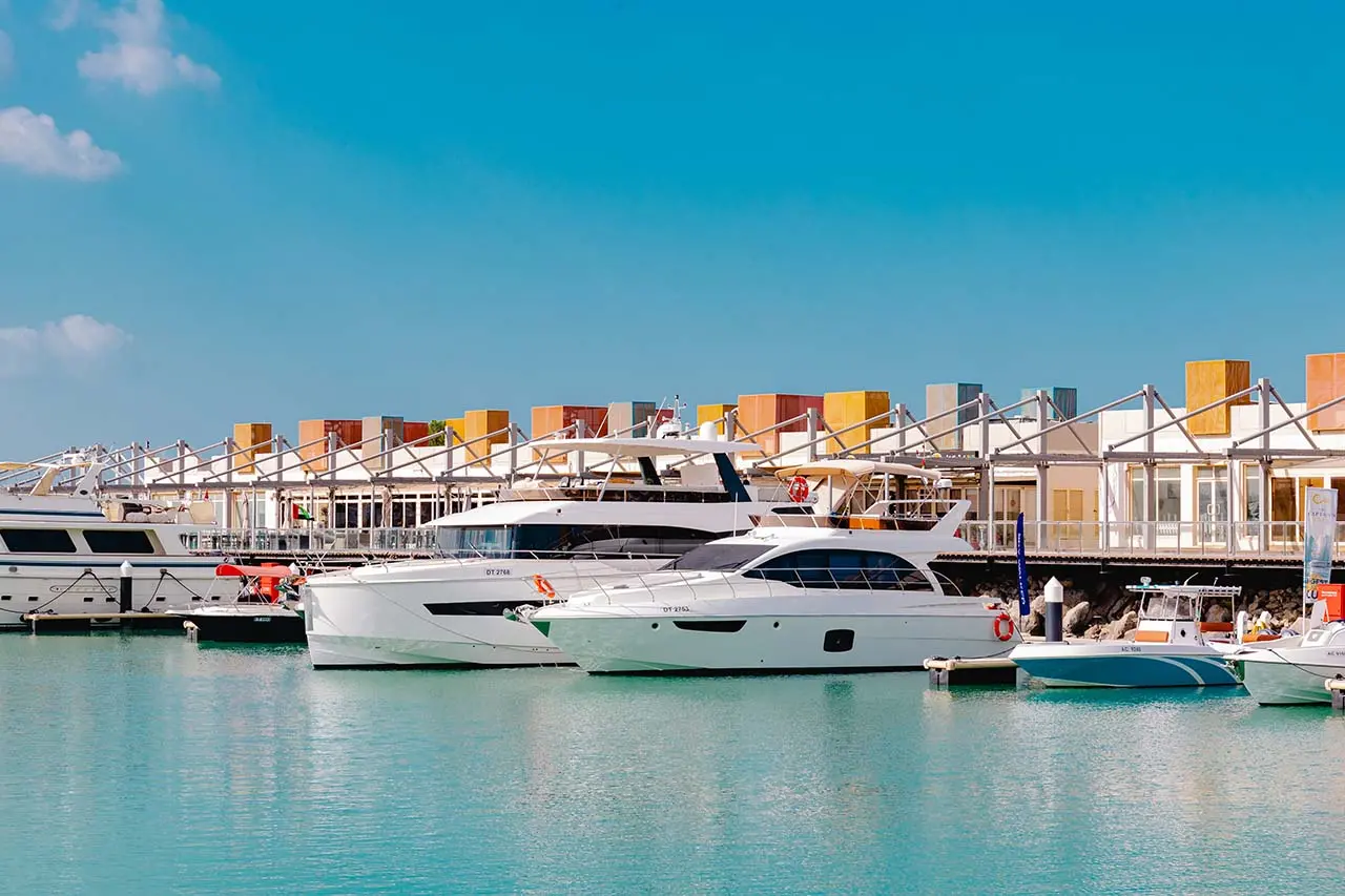 Yachts on the water