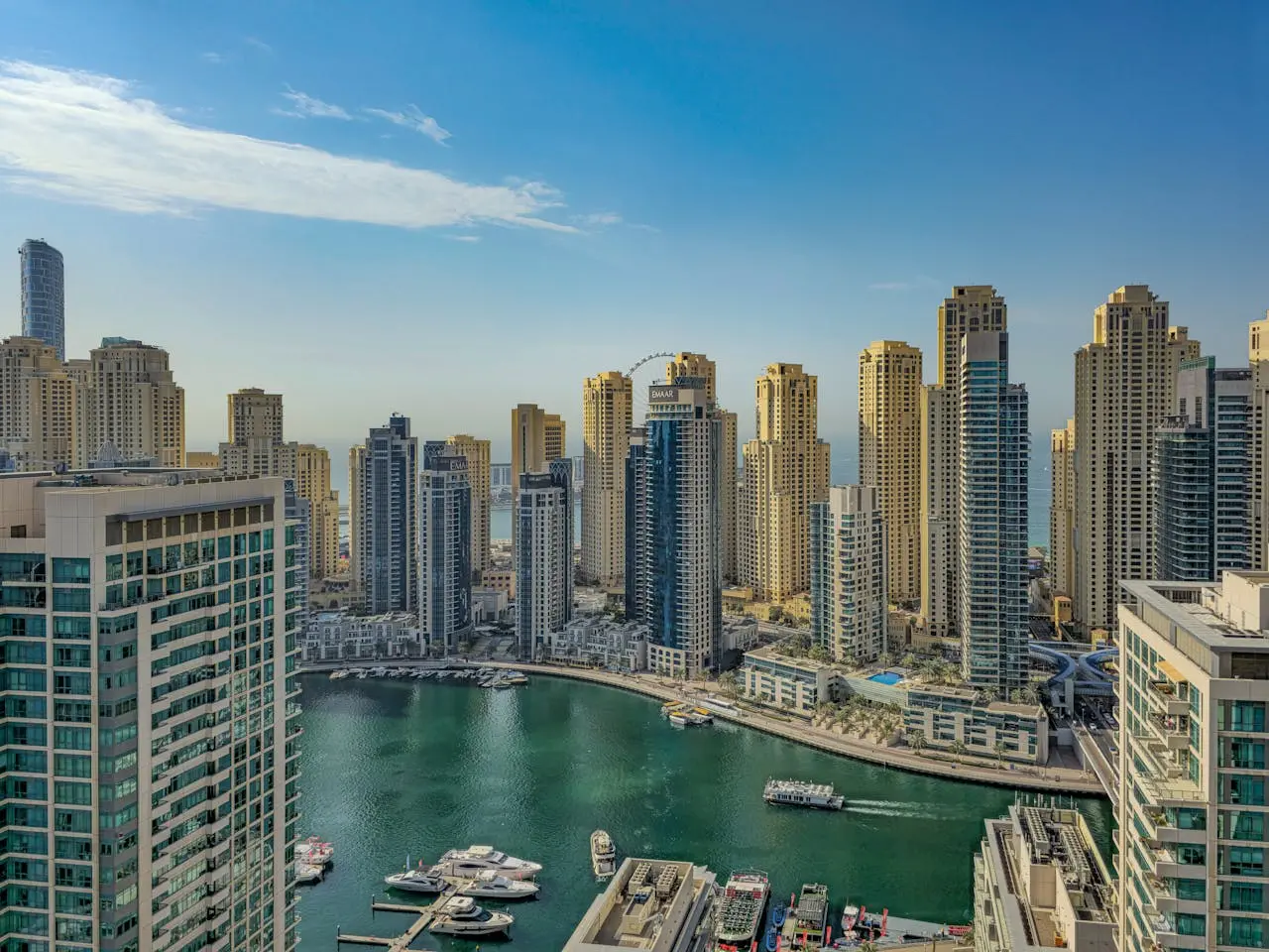 Yachts in Dubai Marina