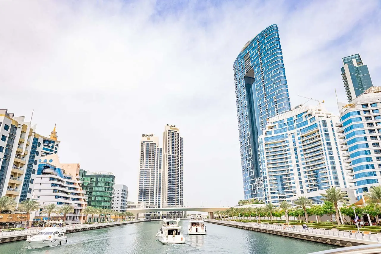 Private yachts on Dubai waters
