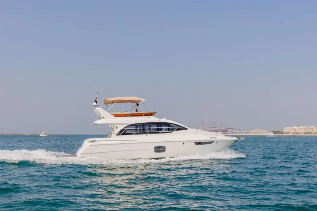 Yacht sailing on Dubai waters