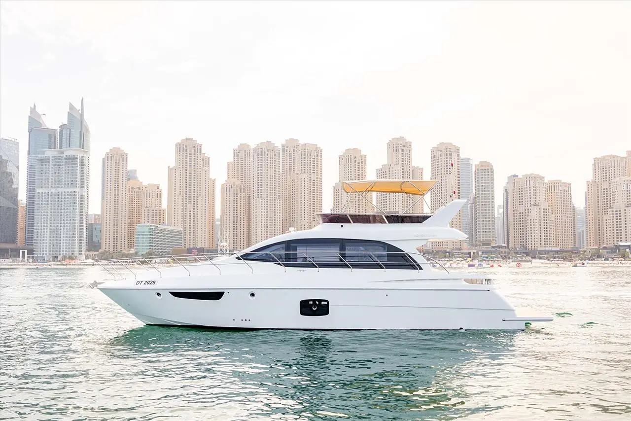 Yacht sailing on Dubai waters