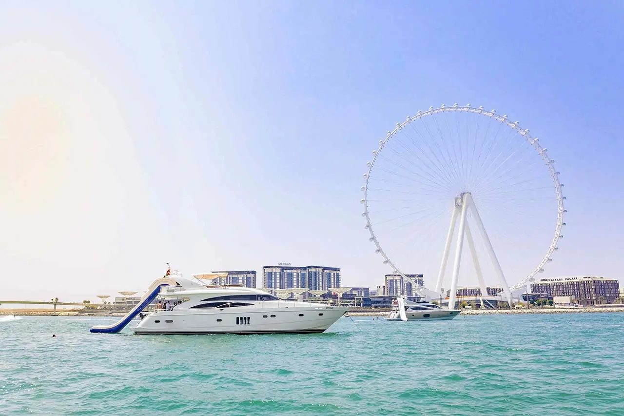Yacht on Dubai waters