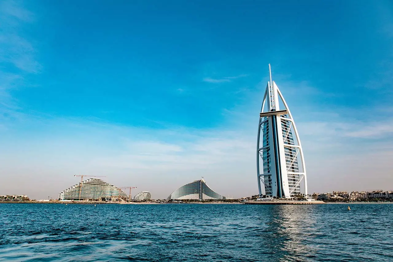 View of Burj Al Arab in Dubai
