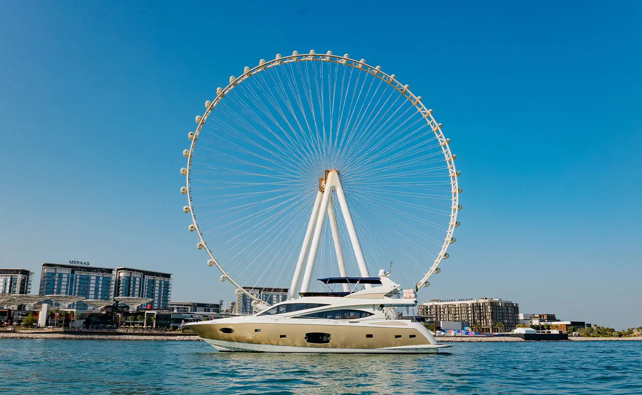 Yacht sailing on the sea