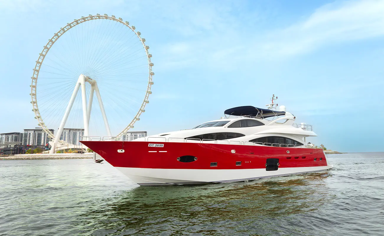 Yacht is moving