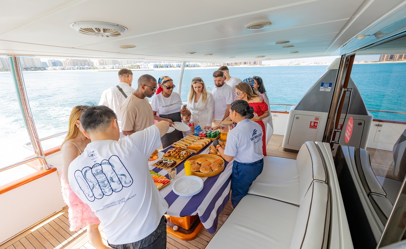 Enjoy a yacht tour of Dubai Marina with gourmet cuisine