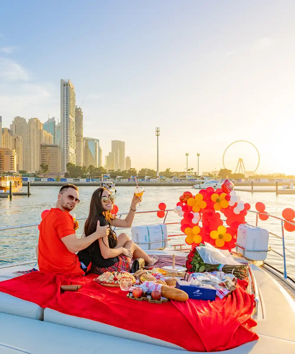 Celebrating an Anniversary on a Luxury Yacht in Dubai