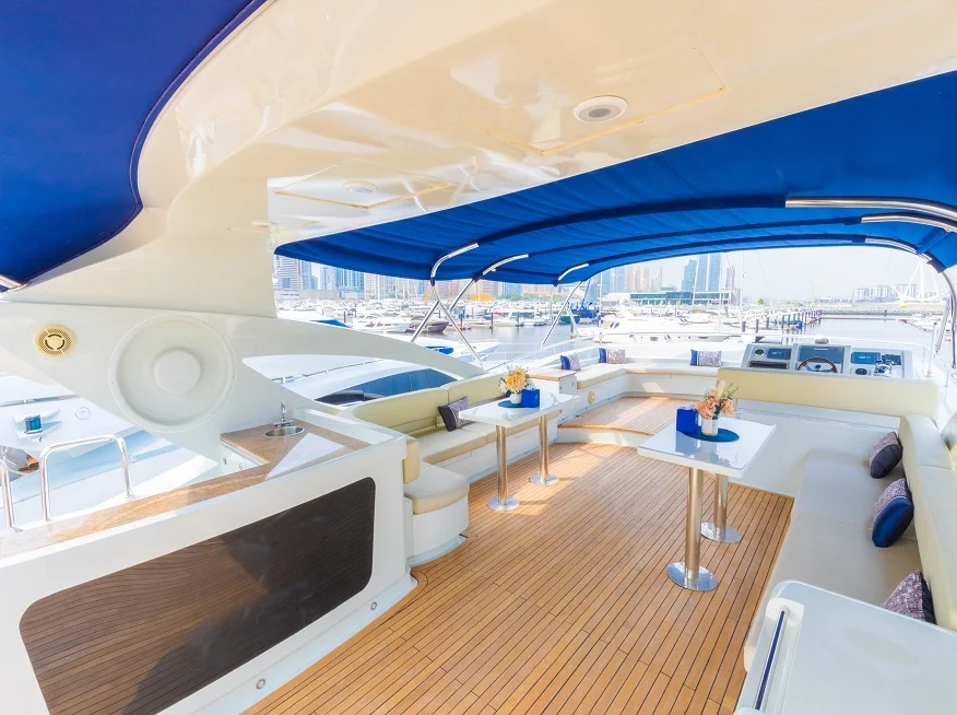 Wide Dubai Yacht Flybridge