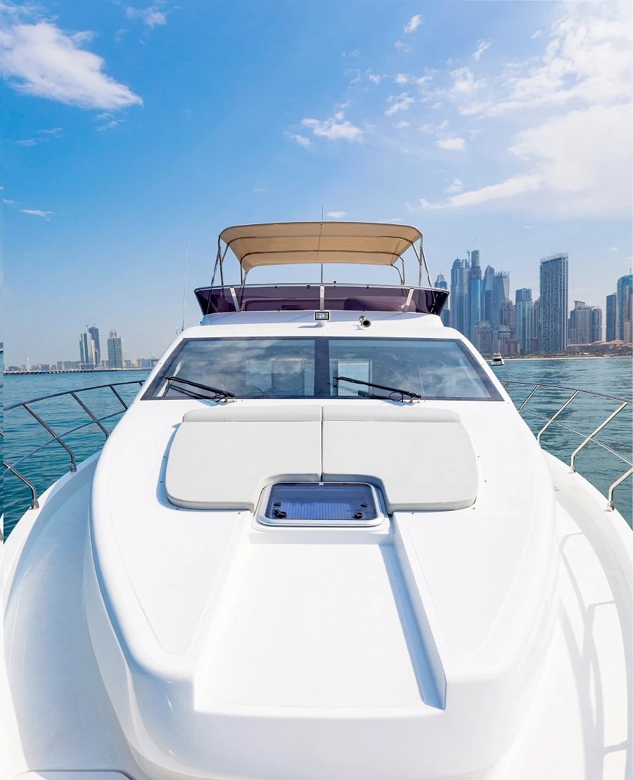 Spacious Dubai Fishing Yacht Deck