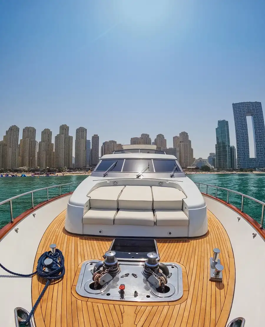 Spacious Dubai Yacht Deck