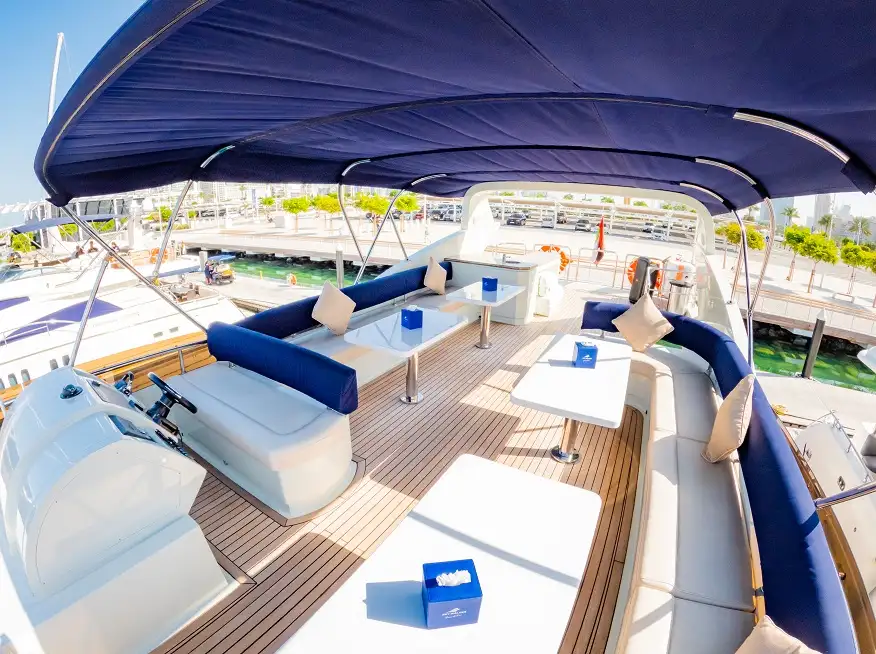 Outdoor Leisure Area on a Yacht in Dubai