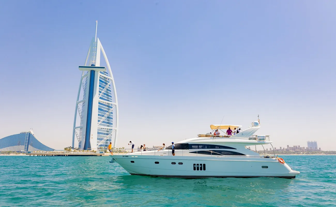 Embark on a luxurious Dubai cruise tour and admire the iconic Burj Al Arab.