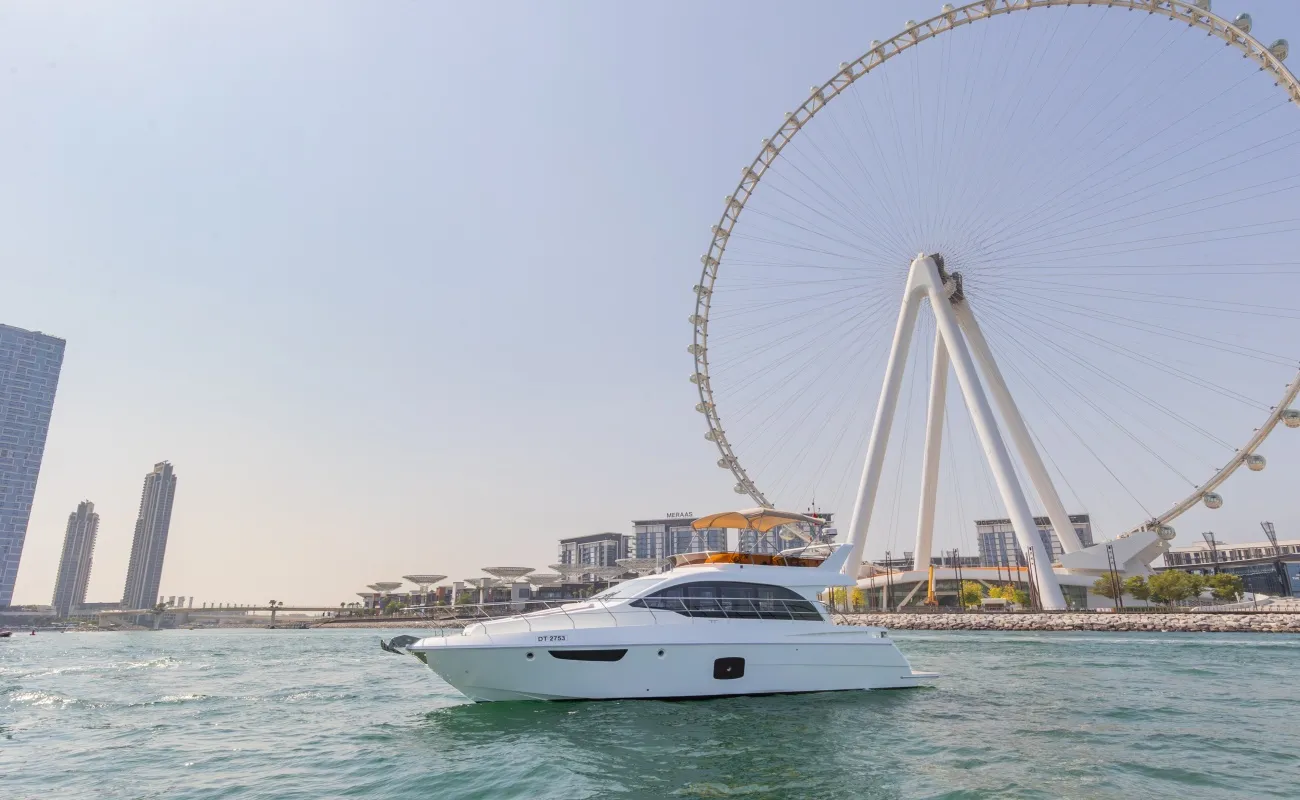 Rent a Dubai Marina yacht for a family cruise.
