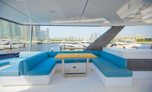 Luxury Yacht Flybridge Observation Deck