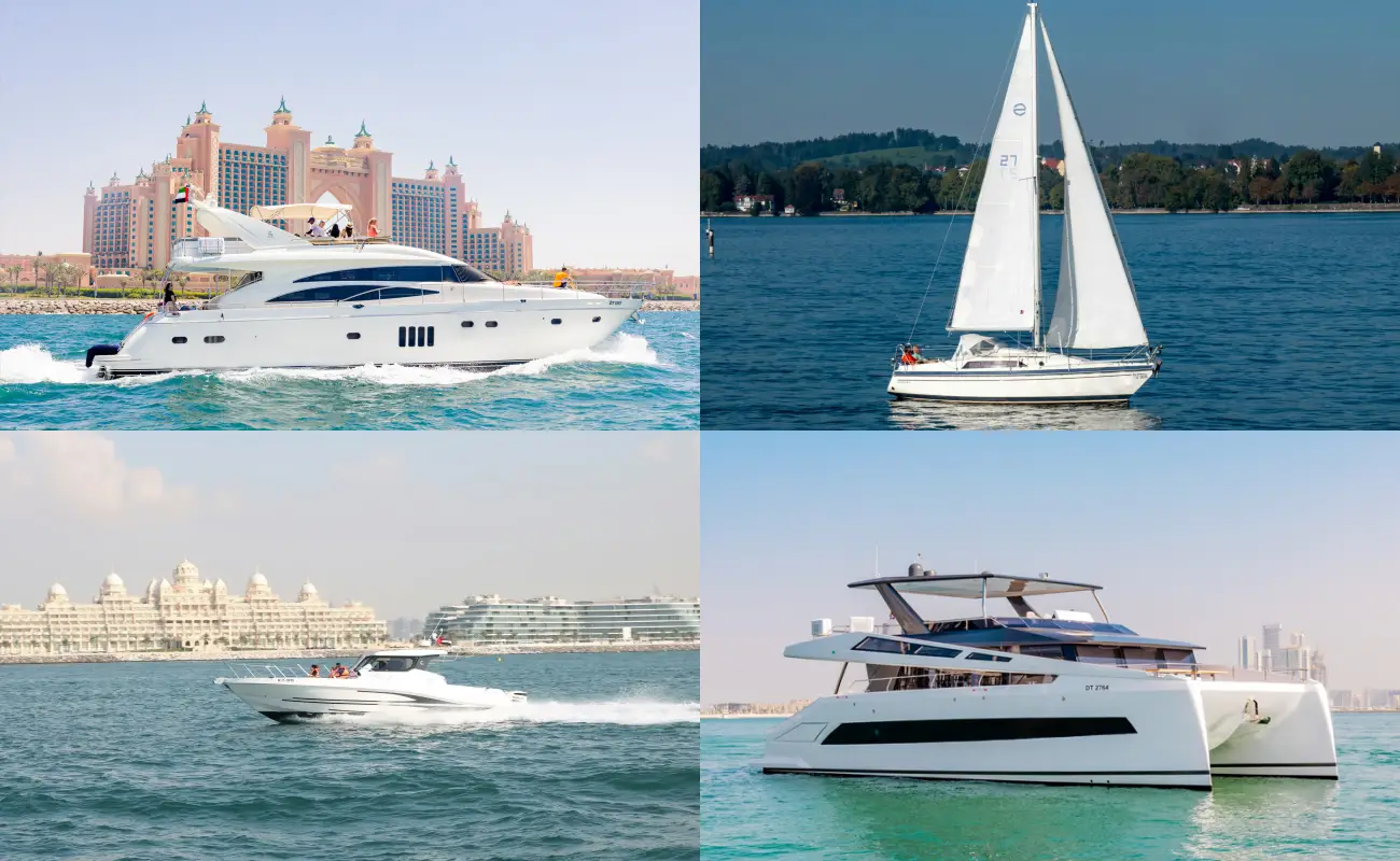 Different Types of Yacht Charters in Dubai