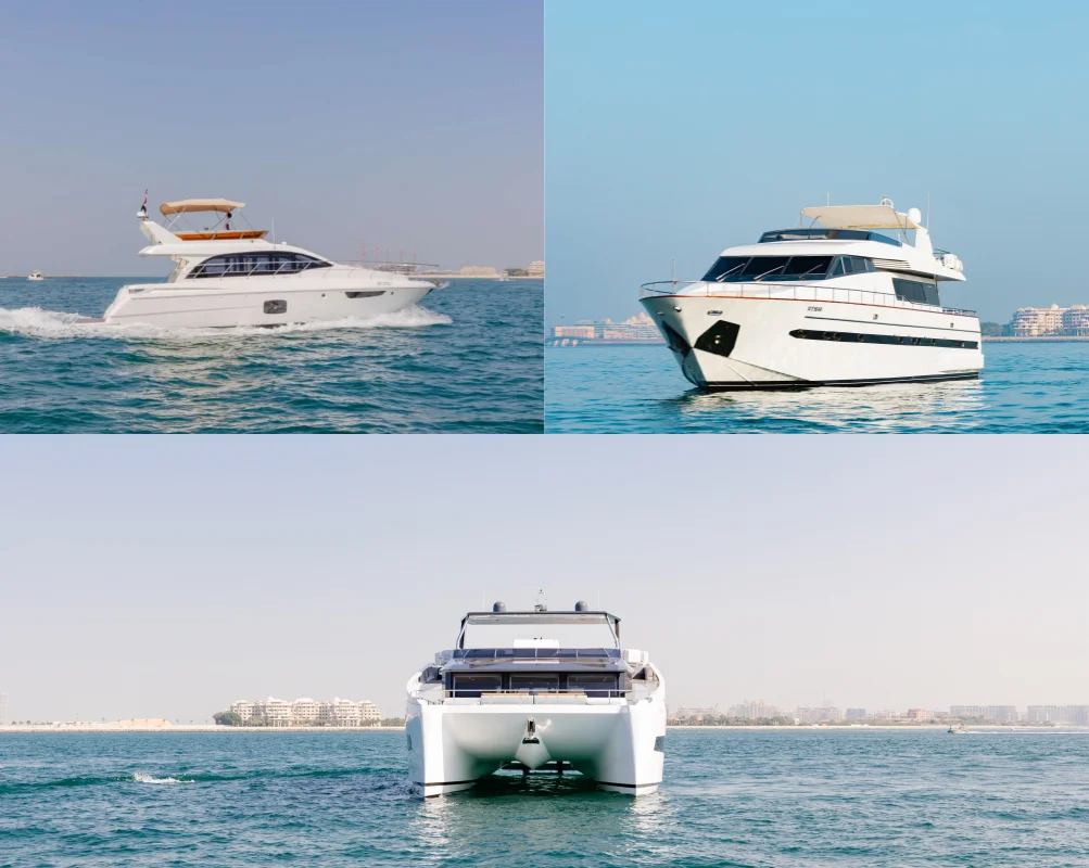 Luxury Yachts Charter of Various Sizes in Dubai