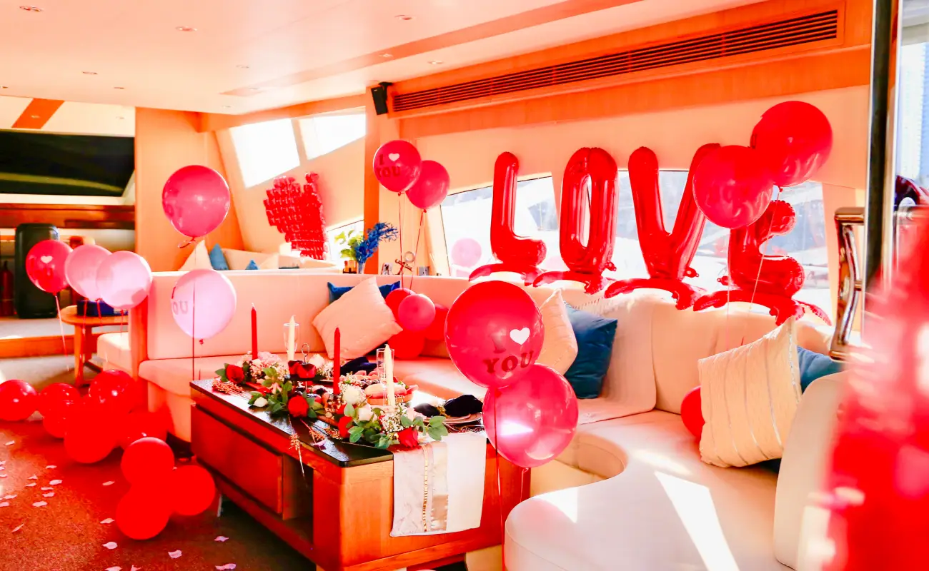 Dubai Party Yacht Rental Interior Design