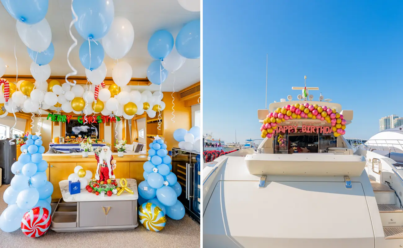 Christmas Yacht Party in Dubai vs. Birthday Yacht Party in Dubai
