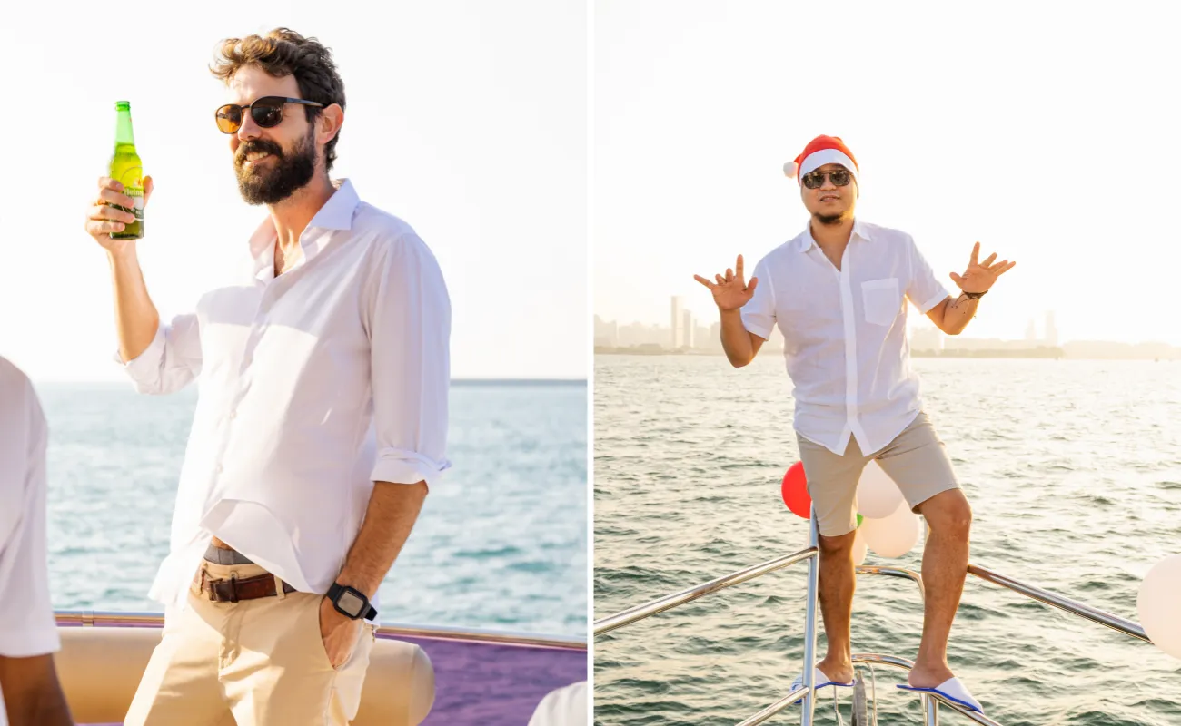 Men's Daytime Dubai Yacht Party Wear