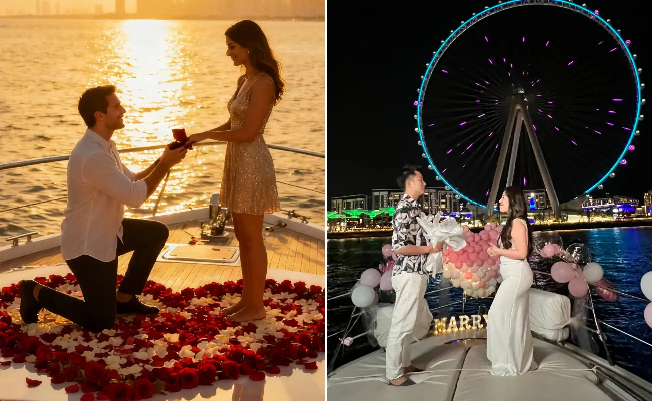 Yacht Rental Dubai Proposal Surprise Package
