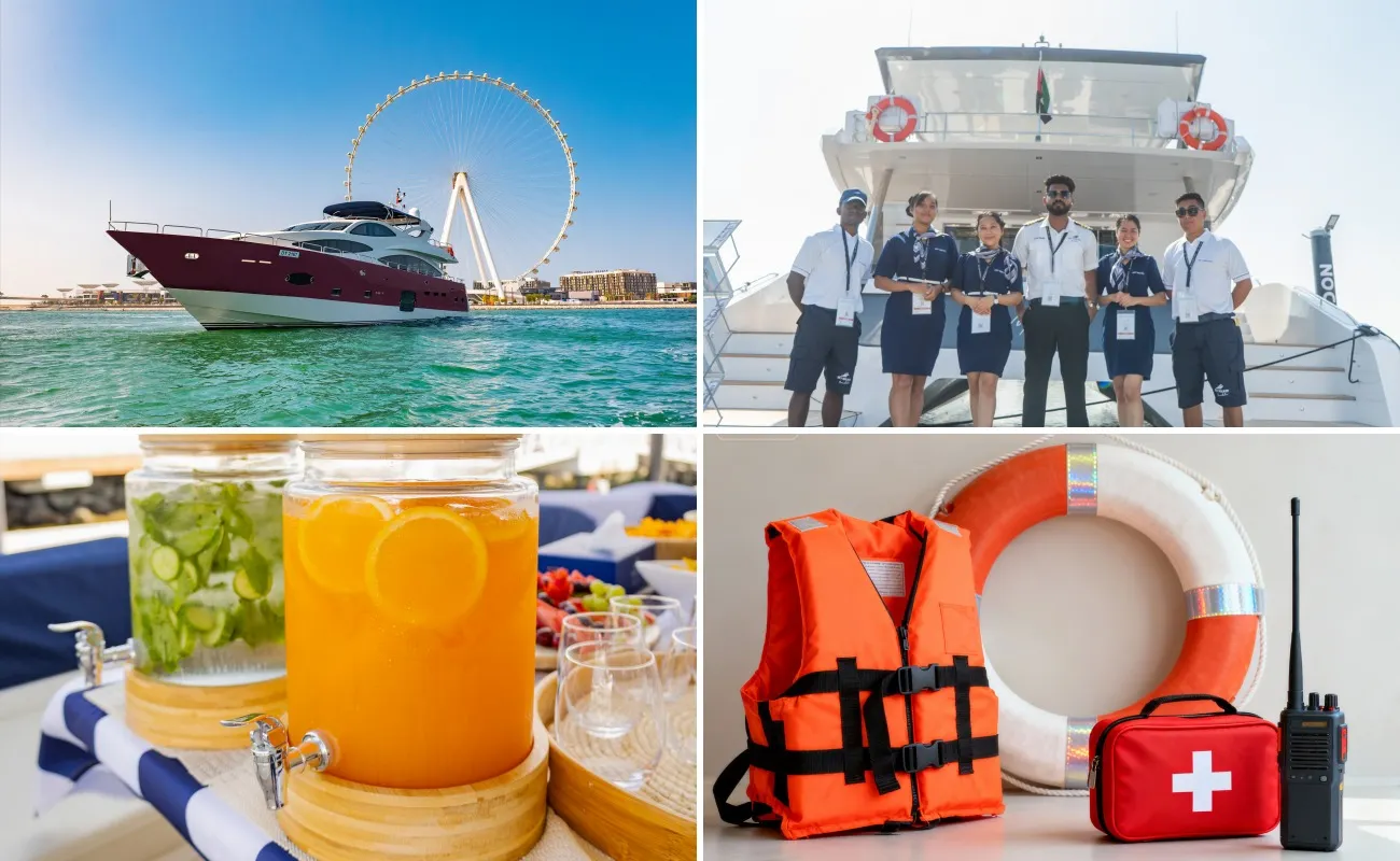 What is Included in Yacht Rental Dubai Price