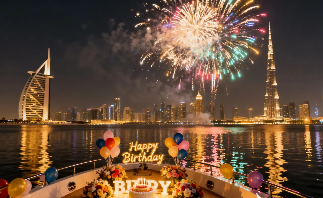 Yacht Birthday Party at Dubai Marina