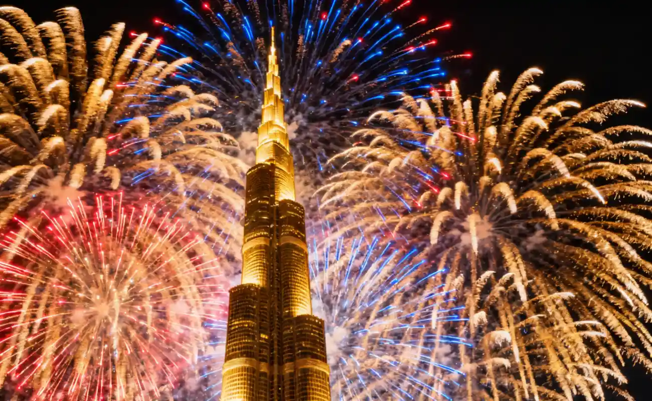 Burj Khalifa New Year's Eve Fireworks