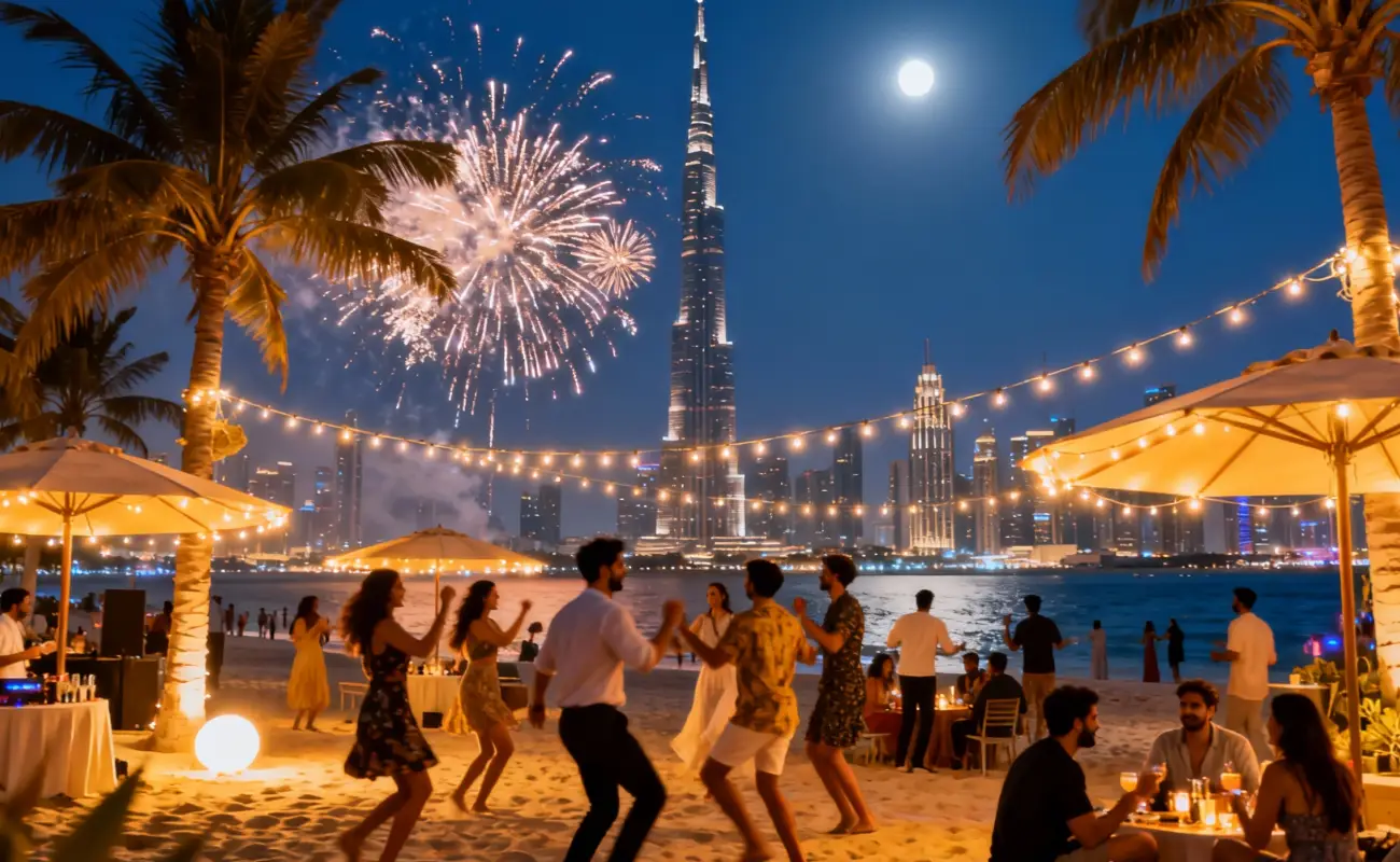 Dubai New Year's Eve Beach Party