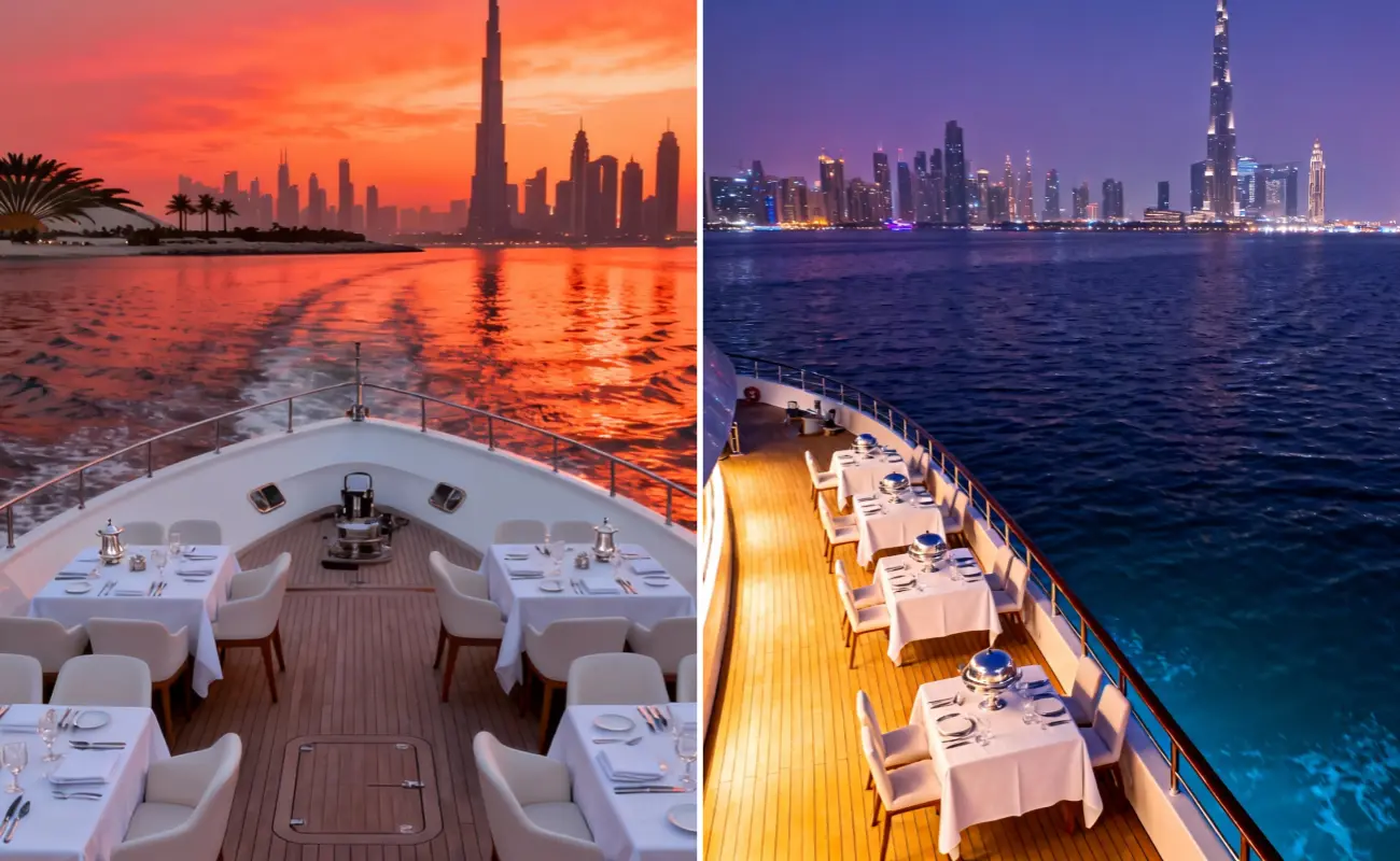 Shared Yacht Dinner Cruises in Dubai