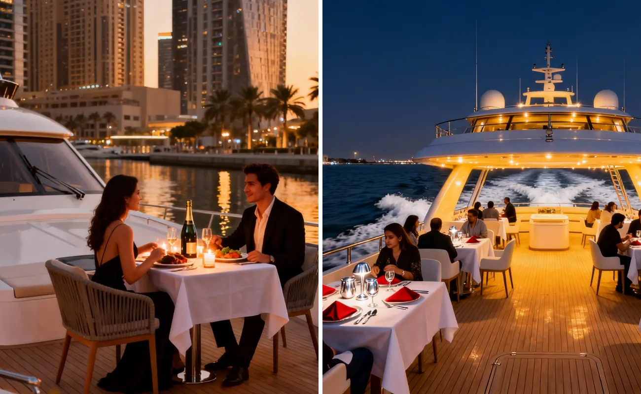 Dubai Private Yacht vs Shared Dinner Cruise