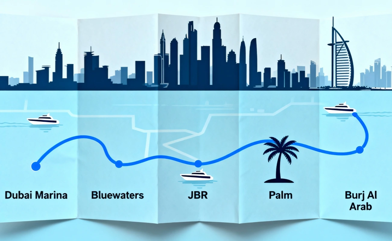 Best Routes for a Romantic Yacht Dinner in Dubai