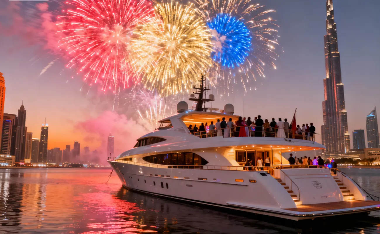 Dubai New Year's Eve Fireworks Yacht Cruise