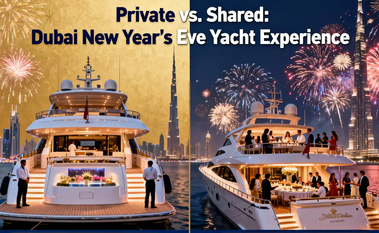 Dubai Private Yacht vs. Dubai Shared Yacht New Year's Eve Party