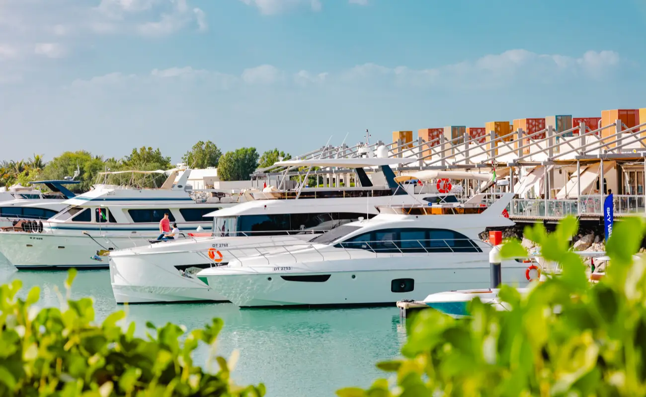 Private Yachts Docked at Dubai Marina