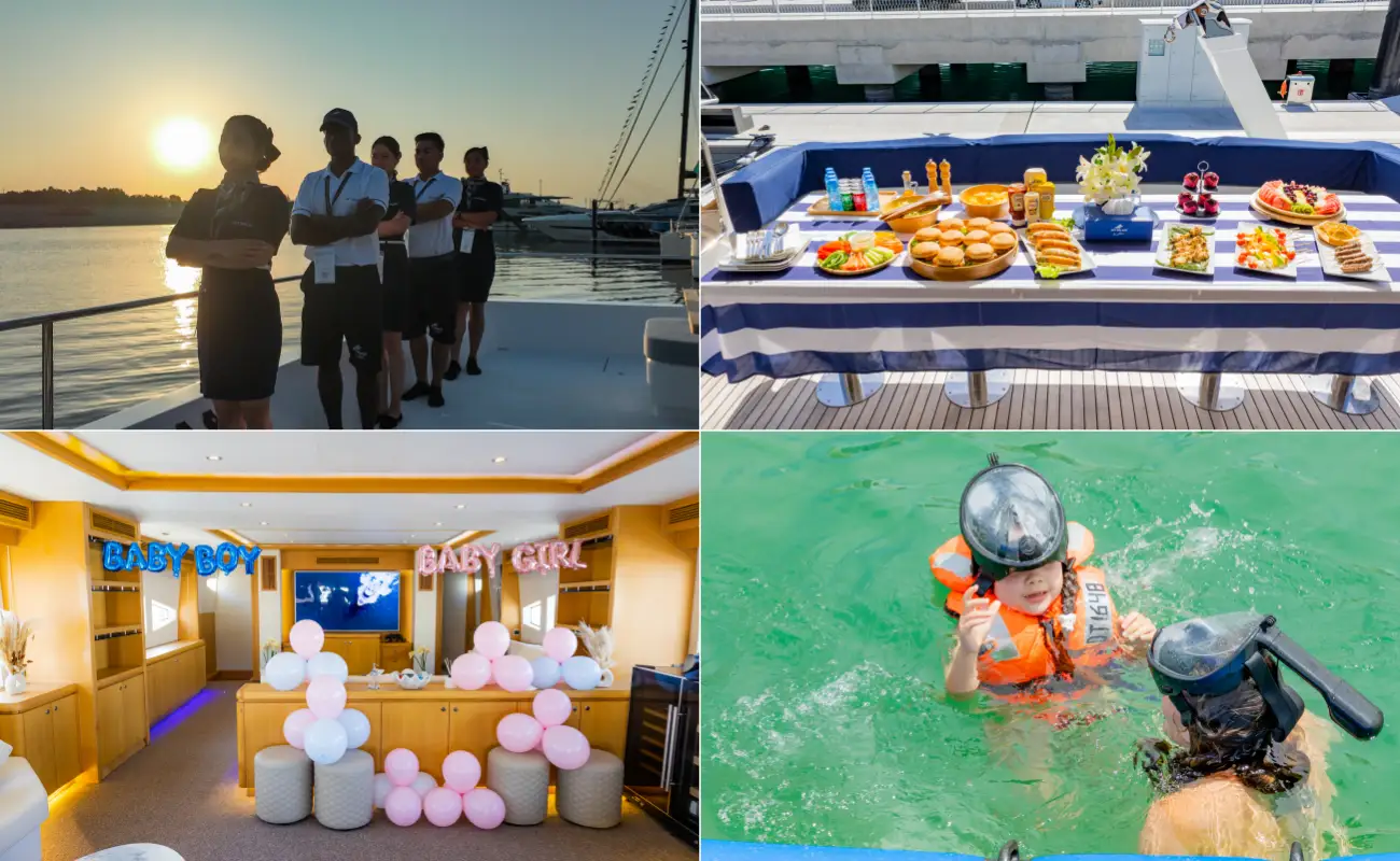 Dubai Yacht Rental All-Inclusive Package