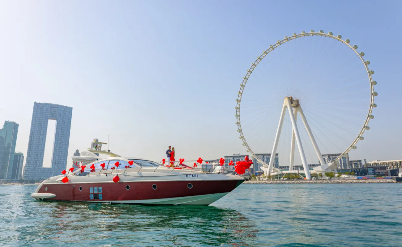 Dubai Honeymoon Yacht Charter Package
