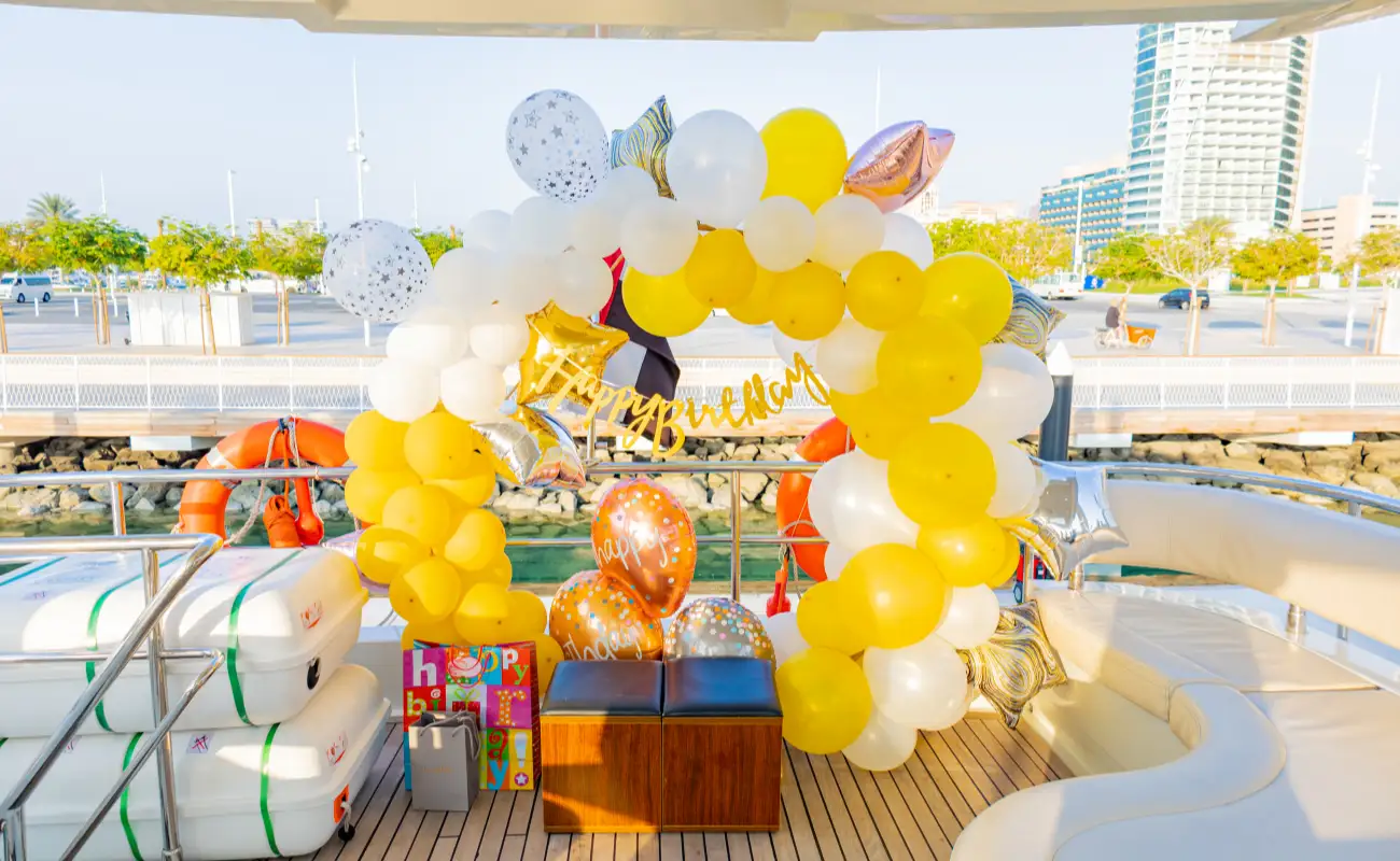 Birthday Party Yacht Package in Dubai