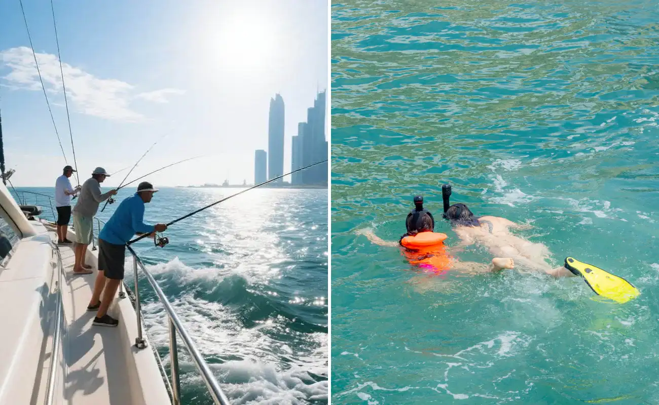 Fishing and Diving Combo Package at Dubai Marina Yacht Rental