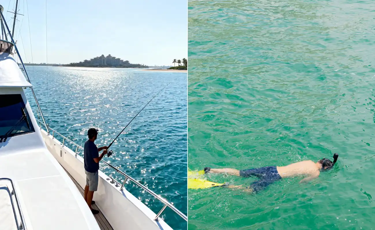 Dubai Marina Fishing & Diving Yacht Charter Package