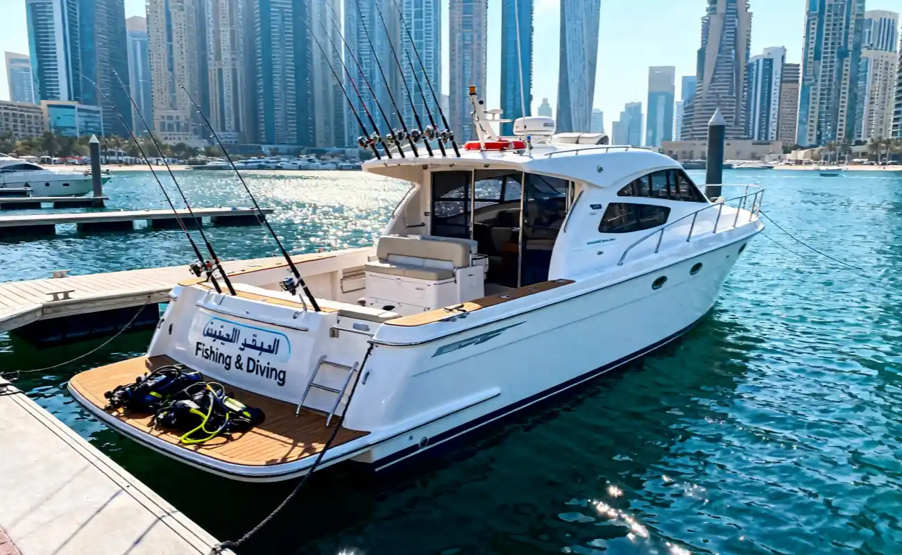 Book Fishing & Diving Yacht Combo at Dubai Marina