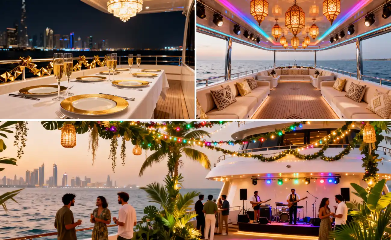 Dubai New Year's Eve Yacht Celebration Theme Ideas