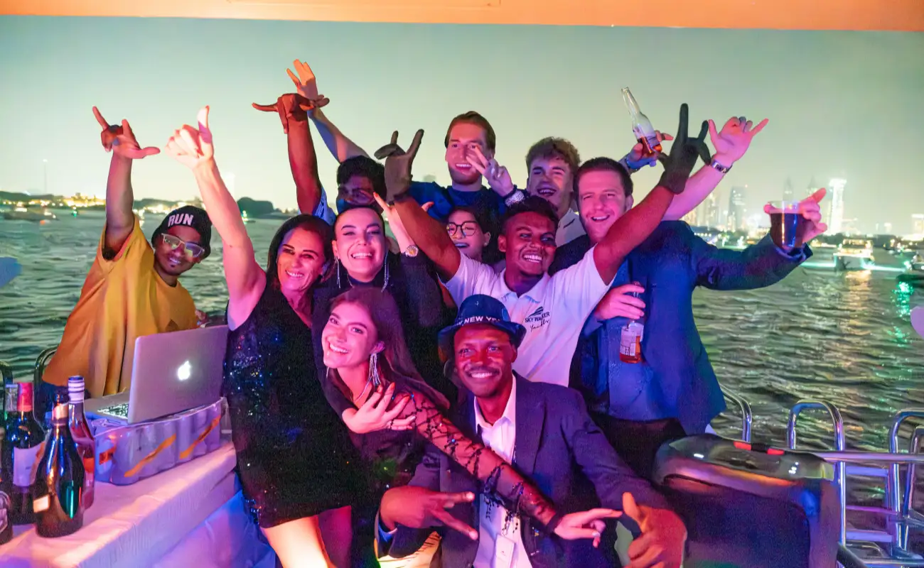 New Year yacht celebrations Dubai