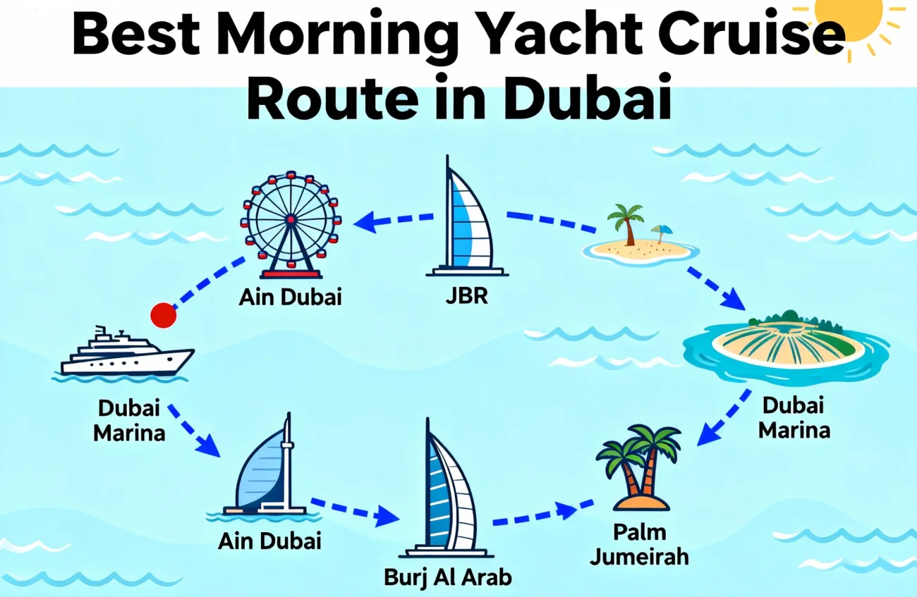 Best Routes for a Morning Yacht Cruise in Dubai