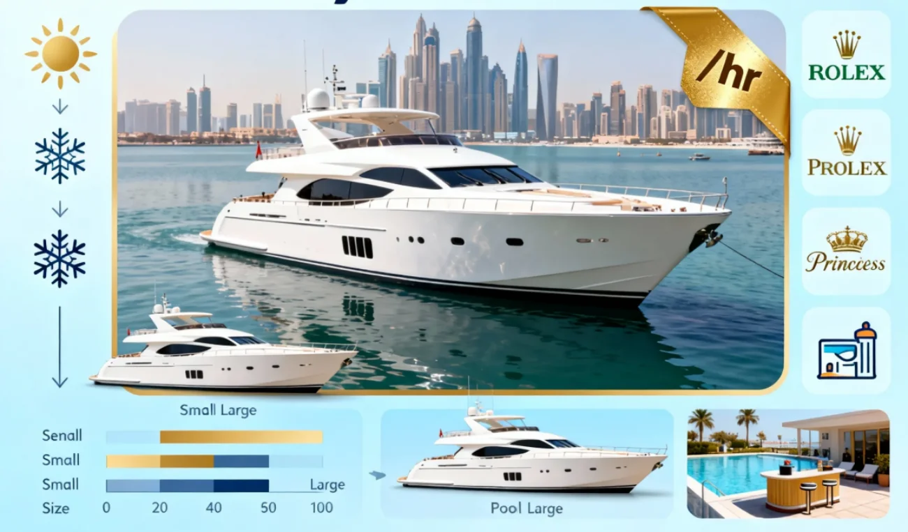 Factors Affecting Dubai Yacht Hourly Rental Prices