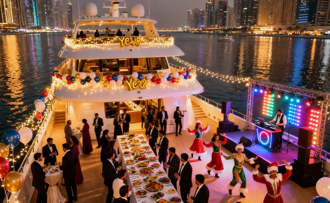 Dubai New Year Yacht Party Experience