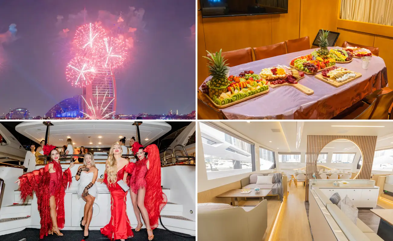 Burj Al Arab Fireworks Yacht Cruise Package