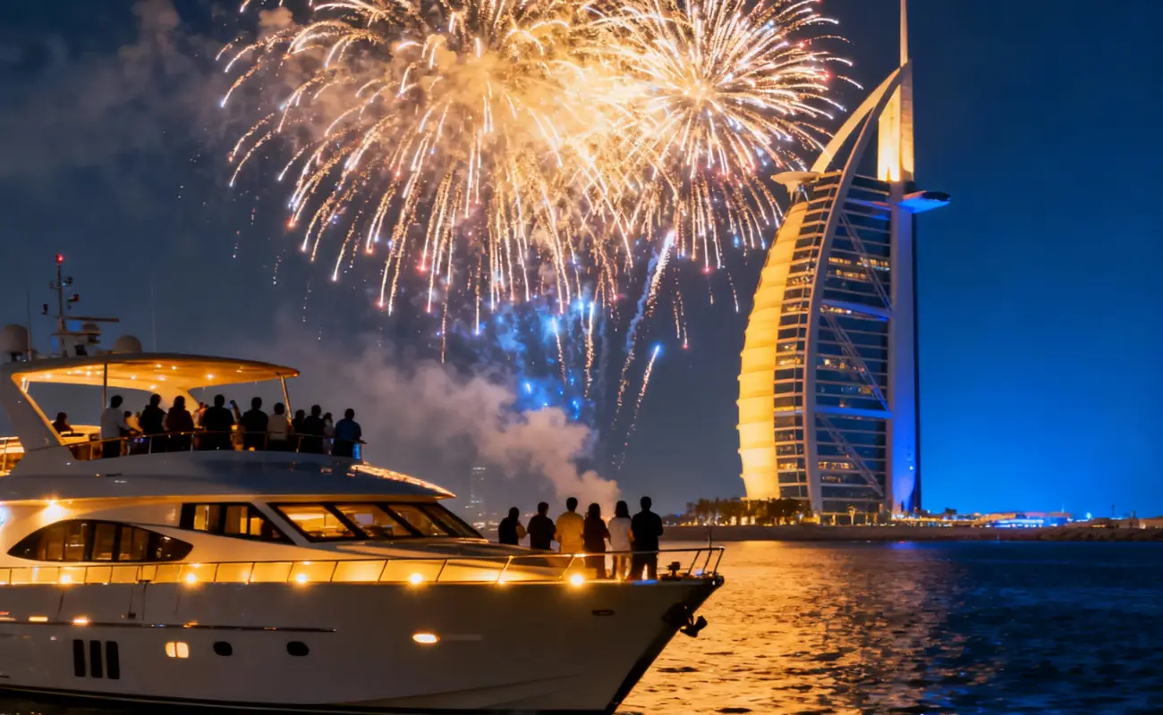 2026 Burj Al Arab Fireworks Boat Cruise