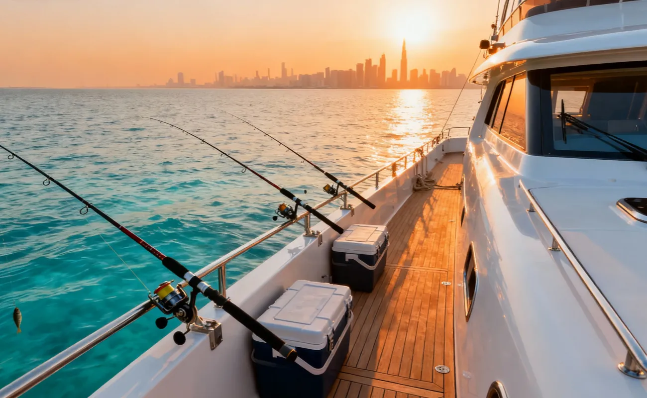 Yacht Charter Dubai for Fishing Trip