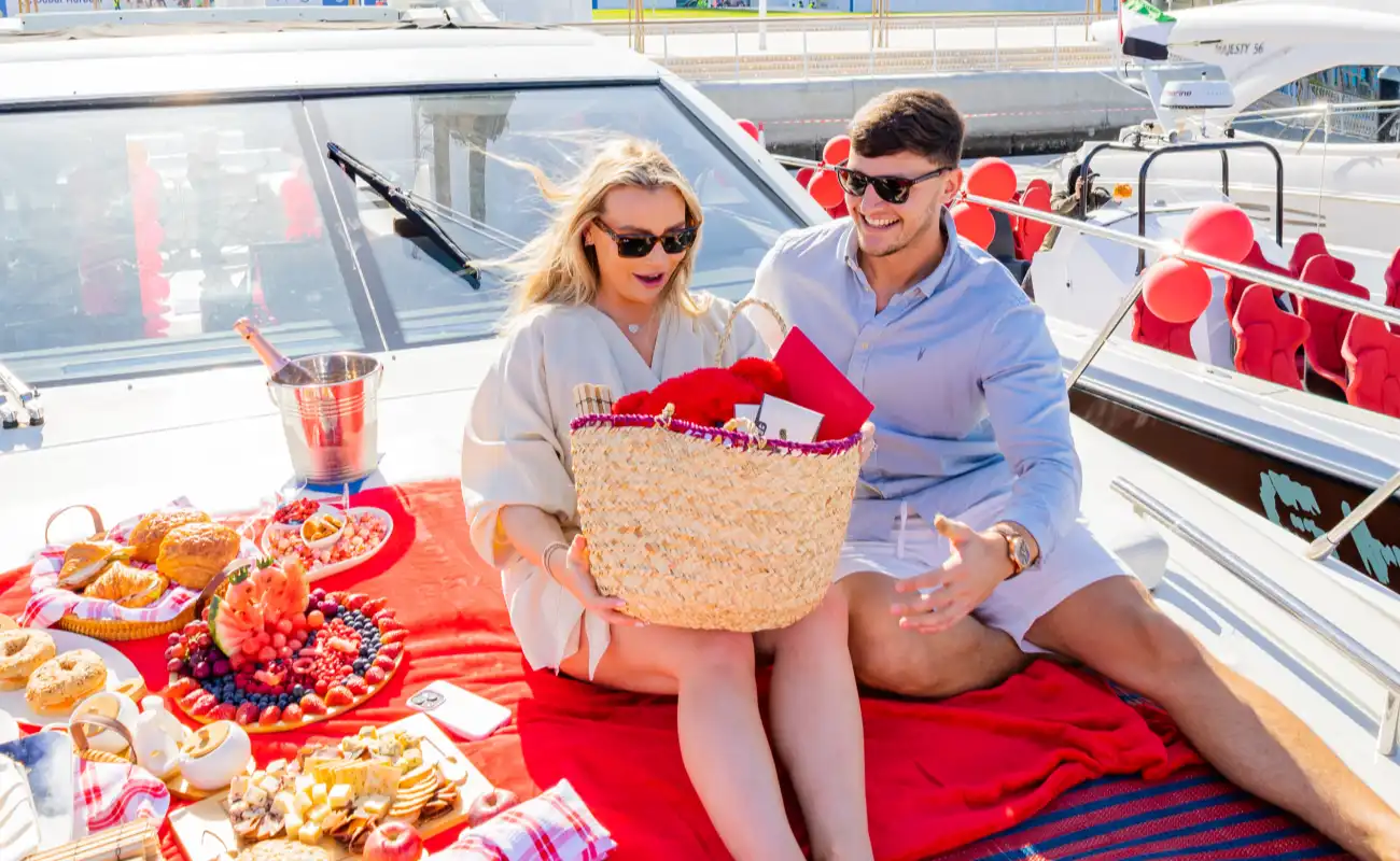 Dubai Honeymoon Yacht Package with Catering
